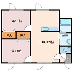 クローバーハウスNo.10の物件間取画像